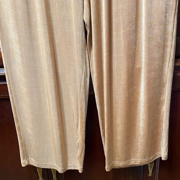Silhouettes Vintage plus size 3X stretchy Elegant Tan Women's Pants - Picture 4 of 16